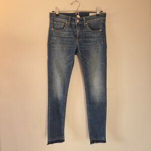 Rag & Bone Skinny Jeans Raw Edge Cuff